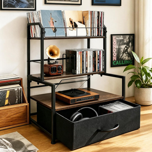 Storage rack with player - rack,