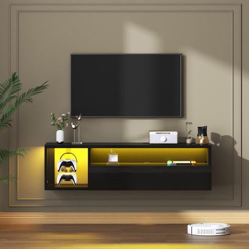 Led floating tv stand - floating,