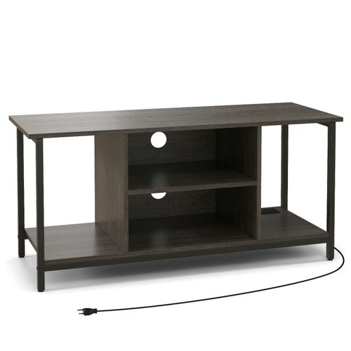 Tier stand with power - 3-tier, tv