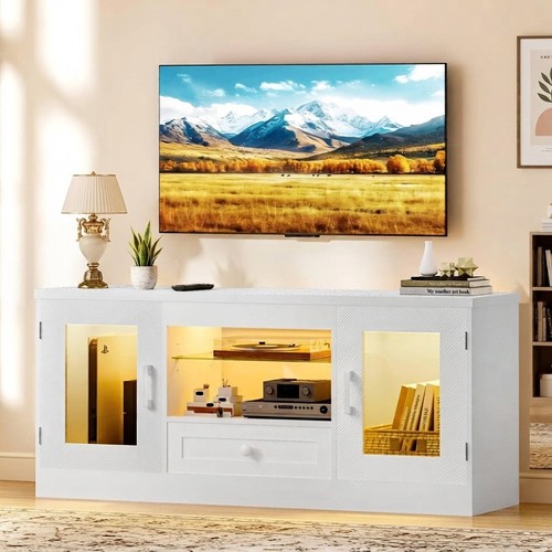 Sleek 106cm white led - sleek, stand